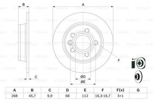 Bosch Δισκόπλακα - 0 986 478 421