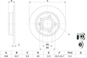 Bosch Δισκόπλακα - 0 986 478 421