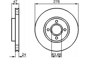 Bosch Δισκόπλακα - 0 986 478 427