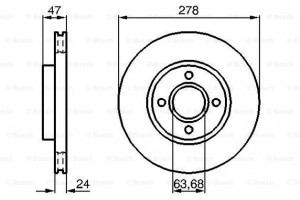 Bosch Δισκόπλακα - 0 986 478 427