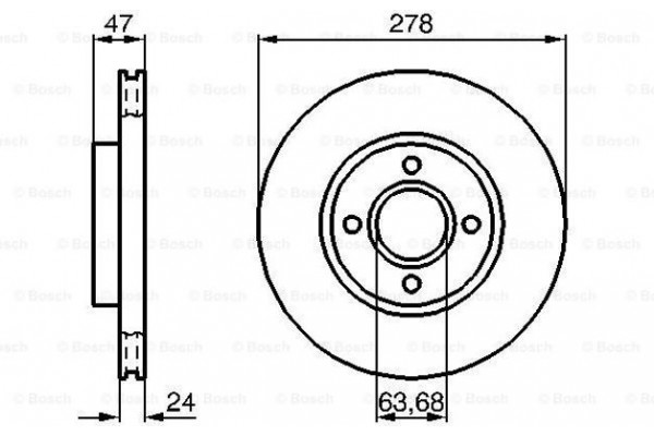 Bosch Δισκόπλακα - 0 986 478 427