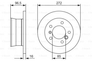 Bosch Δισκόπλακα - 0 986 478 433