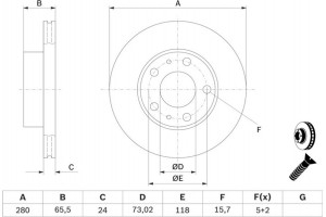 Bosch Δισκόπλακα - 0 986 478 434
