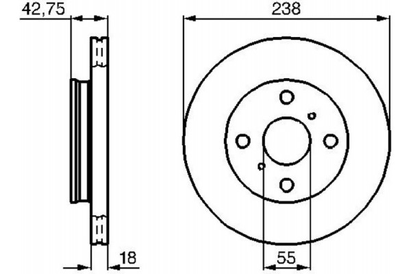 Bosch Δισκόπλακα - 0 986 478 438