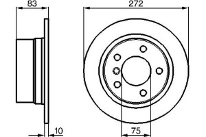 Bosch Δισκόπλακα - 0 986 478 439