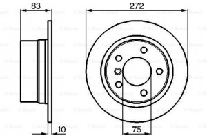 Bosch Δισκόπλακα - 0 986 478 439