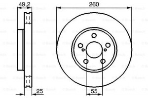 Bosch Δισκόπλακα - 0 986 478 451