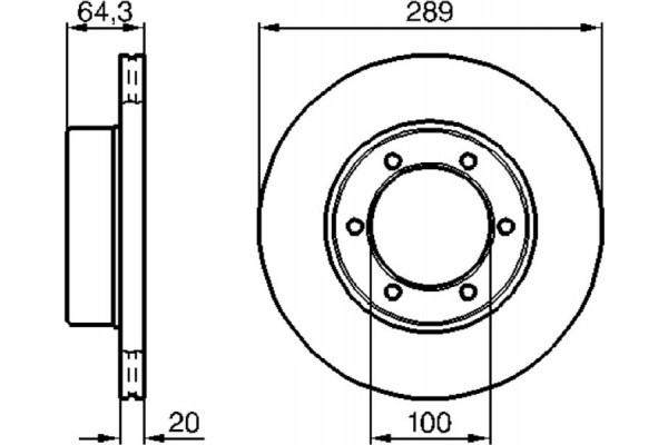 Bosch Δισκόπλακα - 0 986 478 453