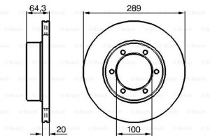 Bosch Δισκόπλακα - 0 986 478 453