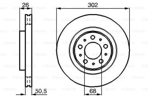 Bosch Δισκόπλακα - 0 986 478 454