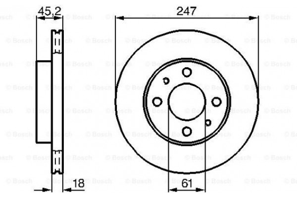 Bosch Δισκόπλακα - 0 986 478 459