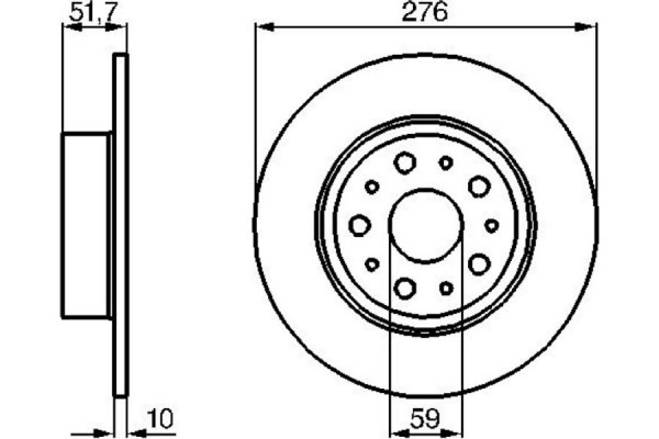 Bosch Δισκόπλακα - 0 986 478 463