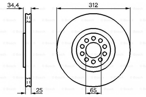 Bosch Δισκόπλακα - 0 986 478 467