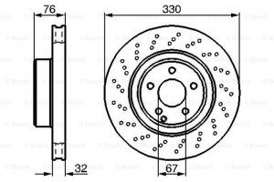 Bosch Δισκόπλακα - 0 986 478 470