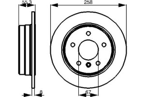 Bosch Δισκόπλακα - 0 986 478 475
