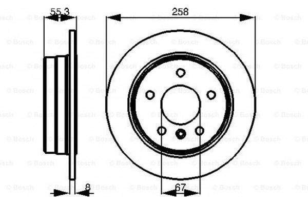 Bosch Δισκόπλακα - 0 986 478 475