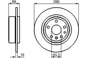 Bosch Δισκόπλακα - 0 986 478 478