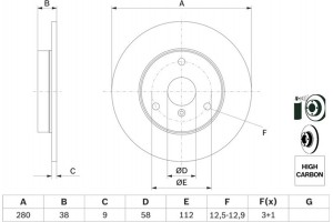 Bosch Δισκόπλακα - 0 986 478 479