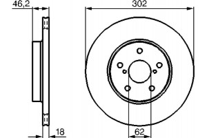 Bosch Δισκόπλακα - 0 986 478 490