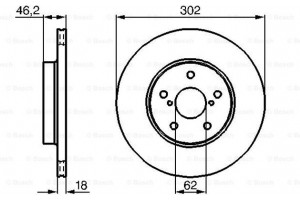 Bosch Δισκόπλακα - 0 986 478 490