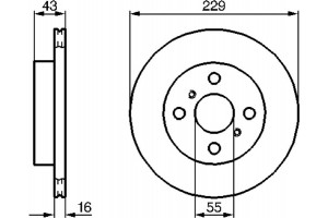 Bosch Δισκόπλακα - 0 986 478 491