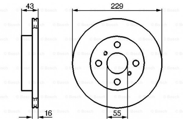 Bosch Δισκόπλακα - 0 986 478 491