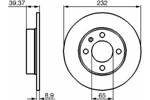 Bosch Δισκόπλακα - 0 986 478 492