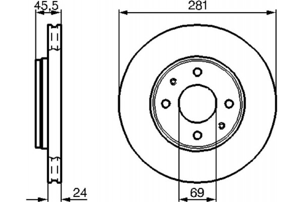 Bosch Δισκόπλακα - 0 986 478 493
