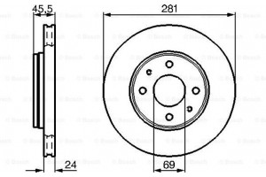 Bosch Δισκόπλακα - 0 986 478 493