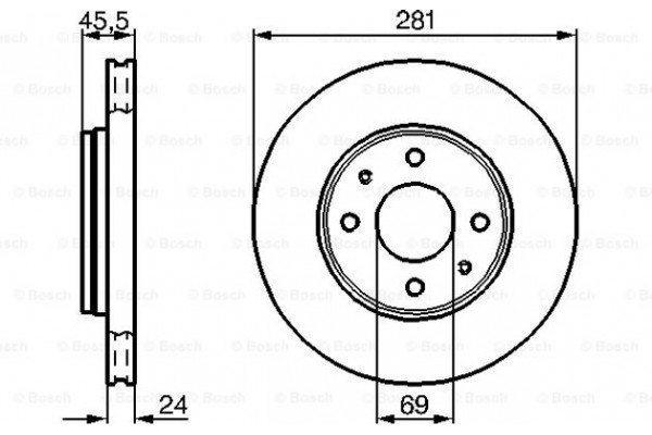 Bosch Δισκόπλακα - 0 986 478 493