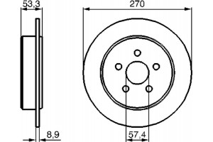 Bosch Δισκόπλακα - 0 986 478 514