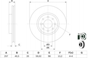 Bosch Δισκόπλακα - 0 986 478 515