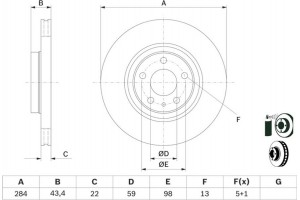 Bosch Δισκόπλακα - 0 986 478 521