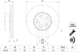 Bosch Δισκόπλακα - 0 986 478 527