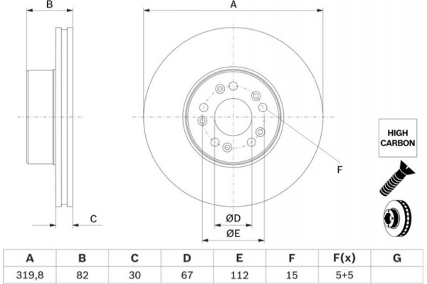 Bosch Δισκόπλακα - 0 986 478 527