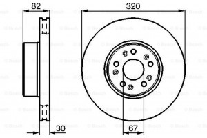 Bosch Δισκόπλακα - 0 986 478 527
