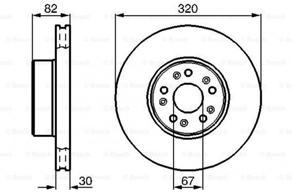 Bosch Δισκόπλακα - 0 986 478 527