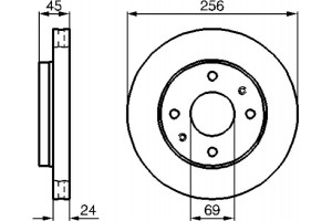 Bosch Δισκόπλακα - 0 986 478 531