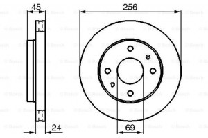 Bosch Δισκόπλακα - 0 986 478 531