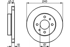 Bosch Δισκόπλακα - 0 986 478 533