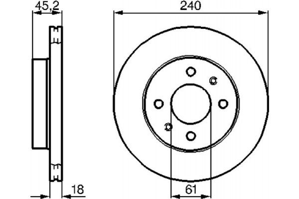 Bosch Δισκόπλακα - 0 986 478 533