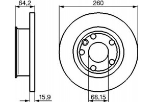 Bosch Δισκόπλακα - 0 986 478 547