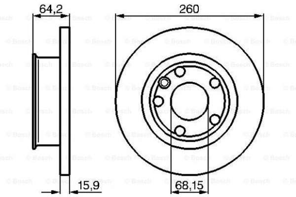 Bosch Δισκόπλακα - 0 986 478 547