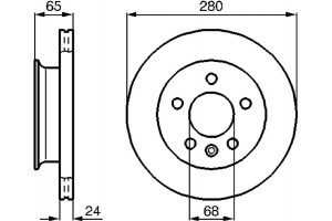 Bosch Δισκόπλακα - 0 986 478 548
