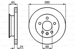 Bosch Δισκόπλακα - 0 986 478 548