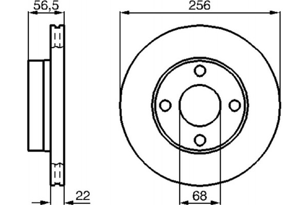 Bosch Δισκόπλακα - 0 986 478 550