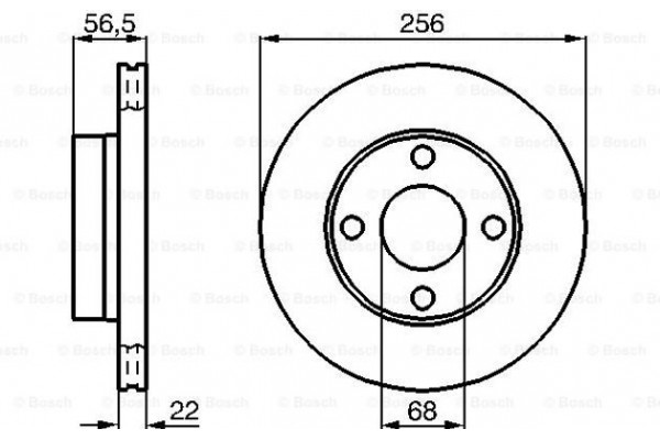 Bosch Δισκόπλακα - 0 986 478 550