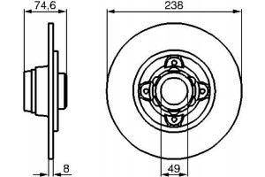 Bosch Δισκόπλακα - 0 986 478 557