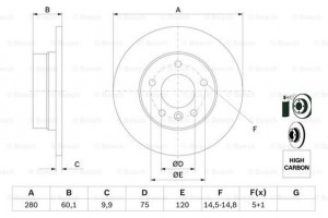Bosch Δισκόπλακα - 0 986 478 561
