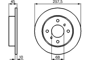 Bosch Δισκόπλακα - 0 986 478 564